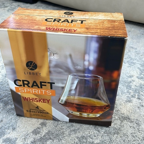 New Libbey Craft Spirits 9.8 OZ Perfect Whiskey Glasses set of 4 - Picture 2 of 7